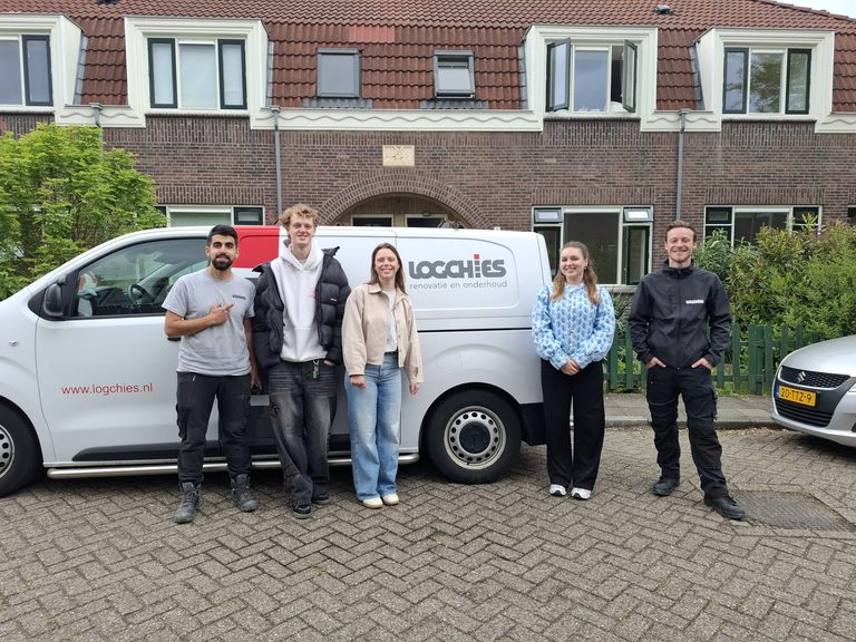 Studenten Built Environment bezoeken Klaas Katerstraat